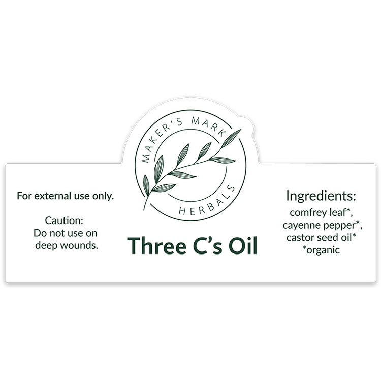 Ingredient label for castor oil